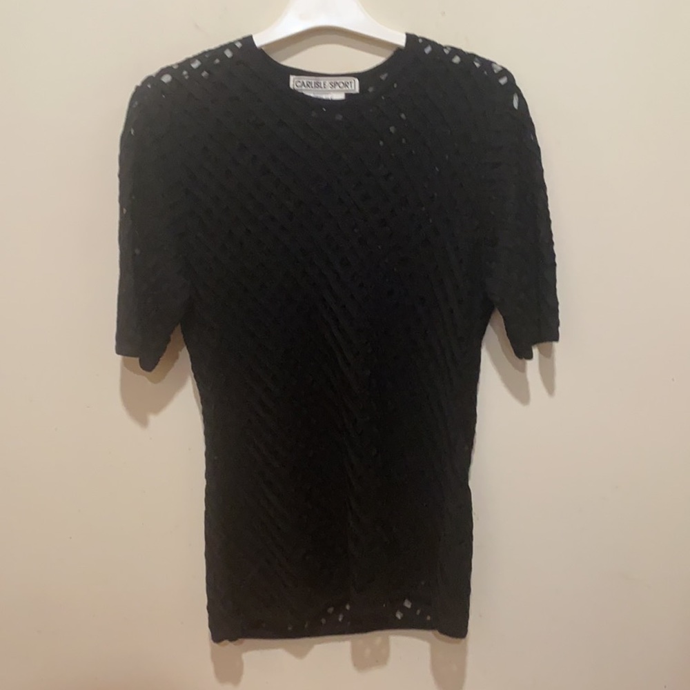 Carlisle 2 Pc. SweaterSet 100%Silk Open Weave NWOT - Picture 6 of 9